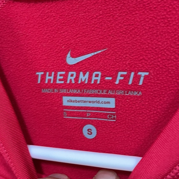 NIKE THERMA-FIT Fuchsia Running Top Size Small - Picture 5 of 7